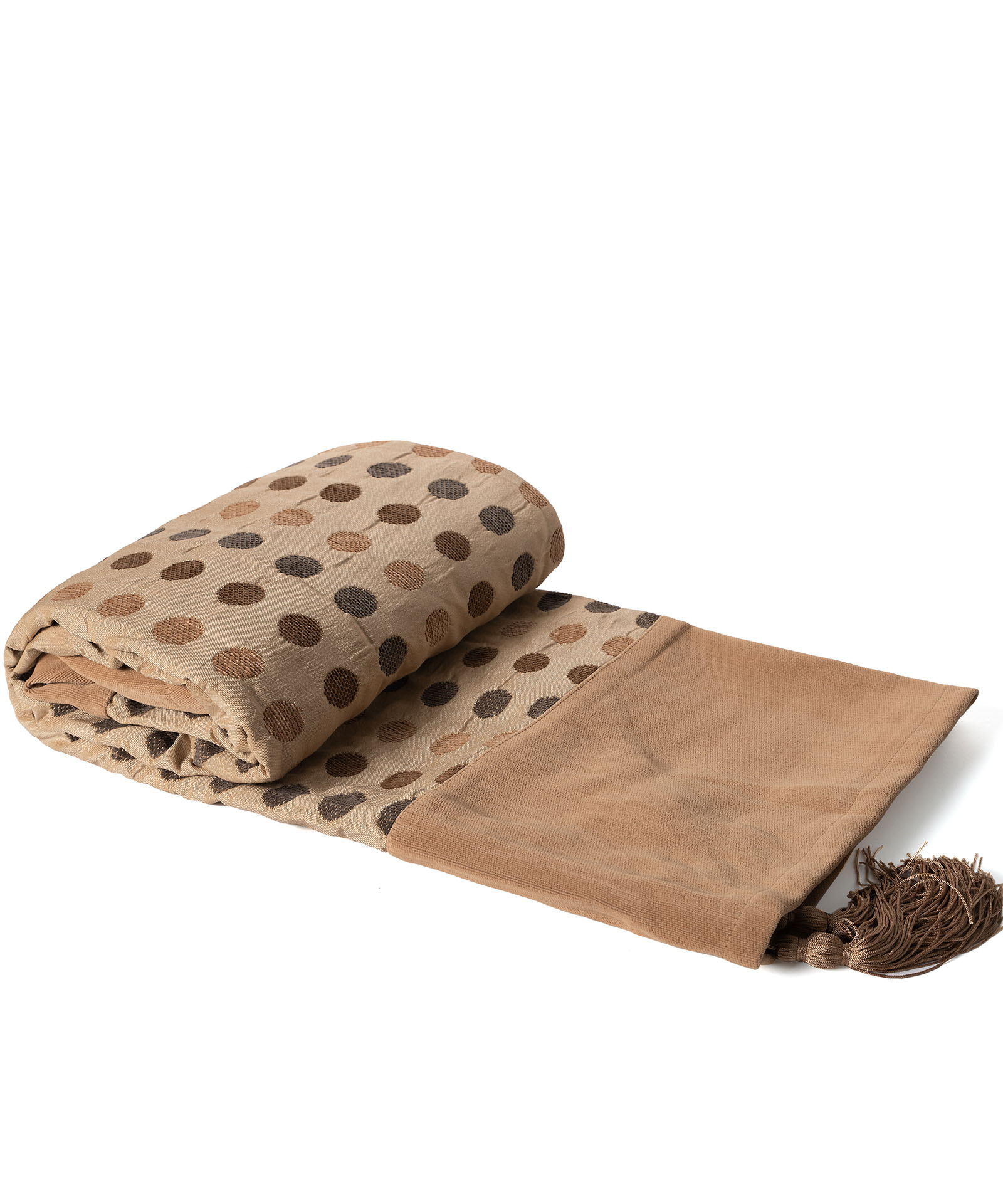 602pouaxryso-1 ΡΙΧΤΑΡΙΑ 602 πουά (150cm x 180cm) χρυσό SilkFashion - Image 1