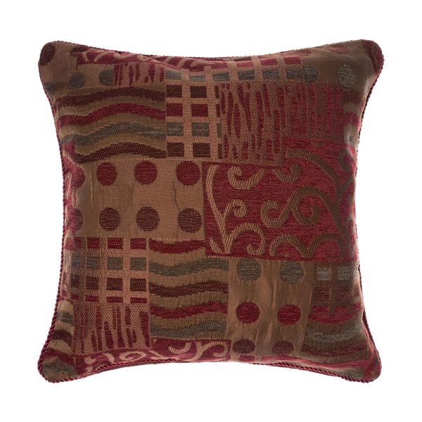 ΜΑΞΙΛΑΡΟΘΗΚΗ 602 (45cm x 45cm) πυκνό μπορντώ SilkFashion