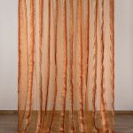 Κουρτίνα 6103 (280cm x 300cm) με τρέσα καφέ SilkFashion