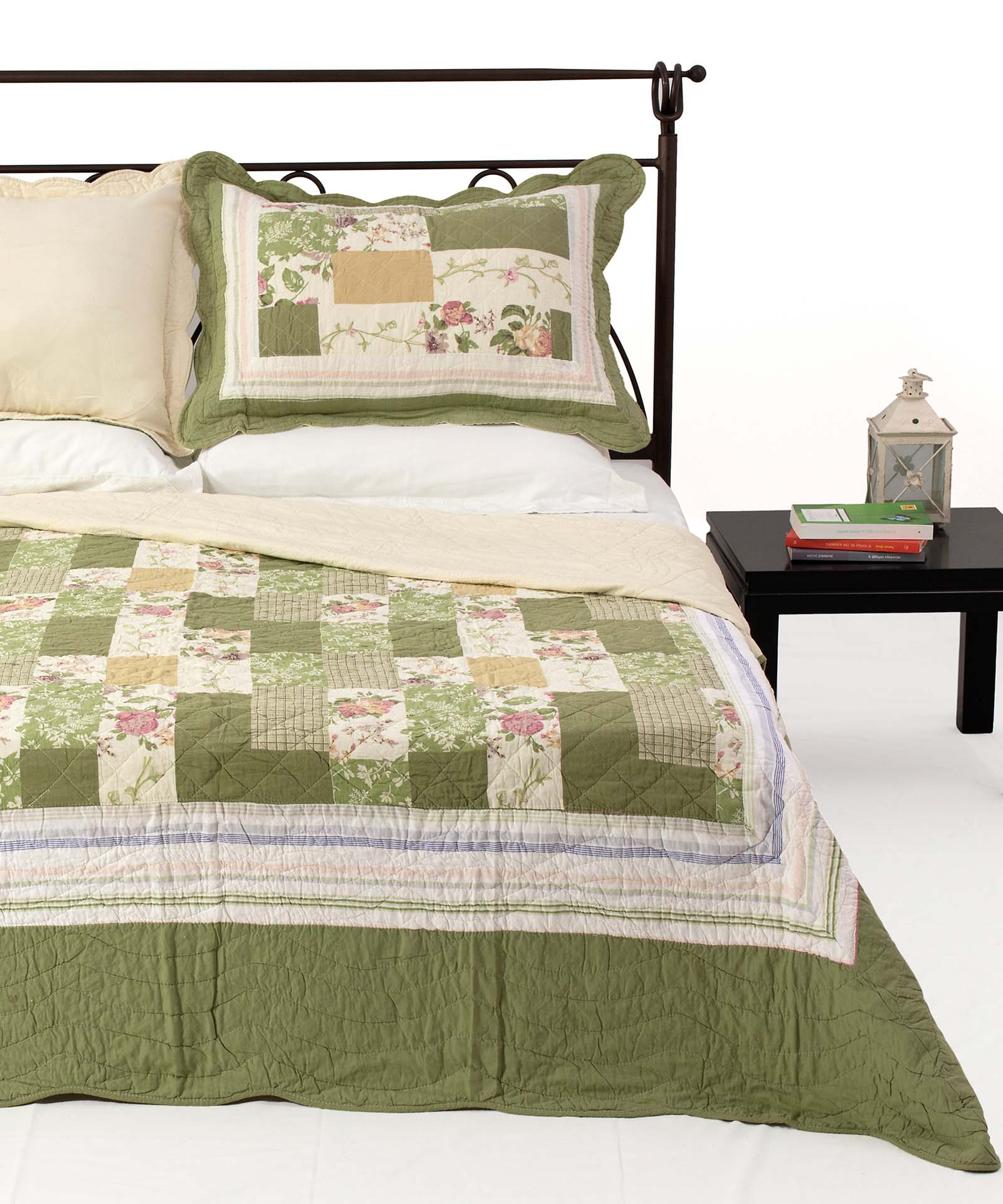 6127b ΚΟΥΒΕΡΛΙ σετ (220cm x 240cm + 2 x 50cm x 70cm) 6127 SilkFashion - Image 1