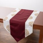 Τραβέρσα (50cm x 145cm) 612 ΧΜ-45 Μπορντώ SilkFashion