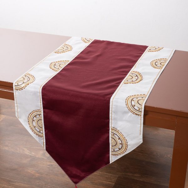 Τραβέρσα (50cm x 145cm) 612 ΧΜ-45 Μπορντώ SilkFashion