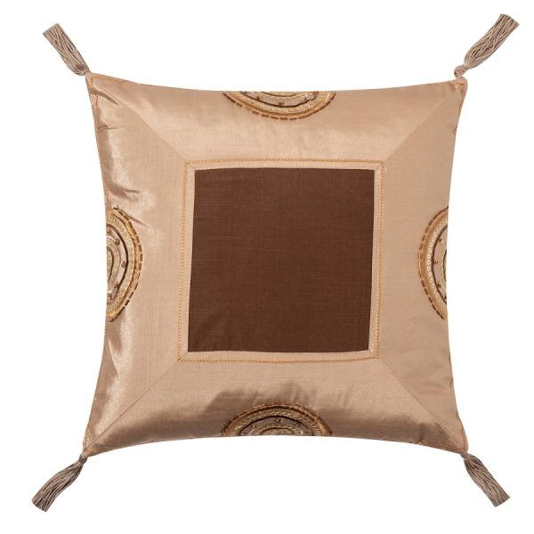 Μαξιλαροθήκη (40cm x 40cm) 612 ΧΜ-45 Καφέ SilkFashion