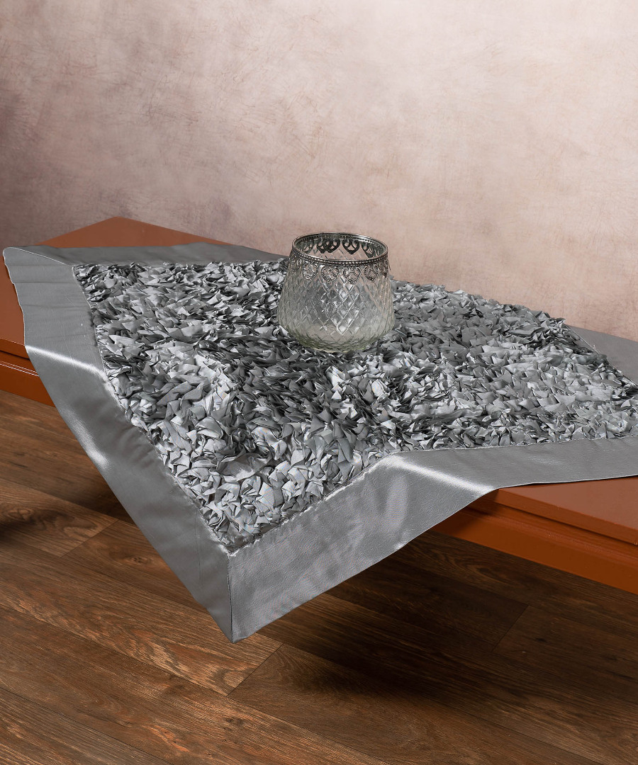 6134gkri-2 Σατέν καρέ 6134 (85cm x 85cm) γκρί SilkFashion - Image 1