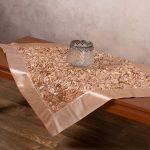 Σατέν καρέ 6134 (85cm x 85cm) χρυσό SilkFashion