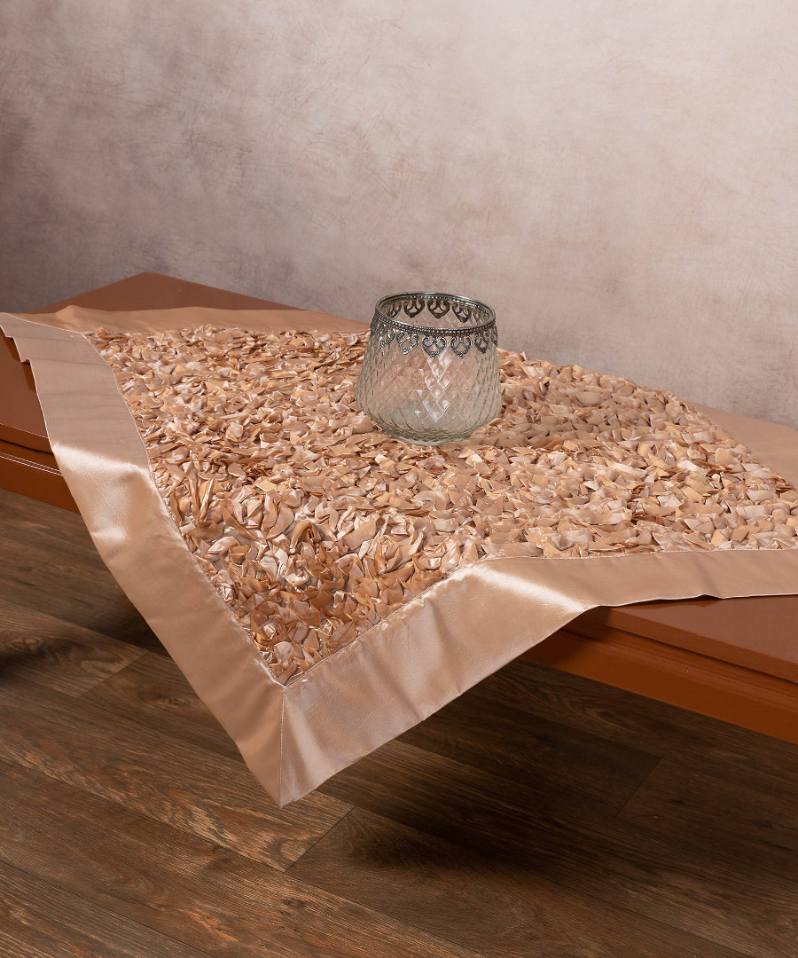 6134xryso-2 Σατέν καρέ 6134 (85cm x 85cm) χρυσό SilkFashion - Image 1