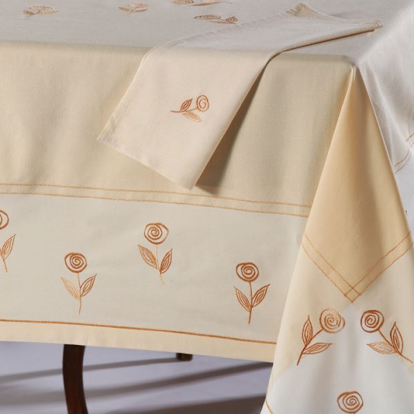 Τραπεζομάντηλο 623 (140cm x 180cm) κίτρινο SilkFashion