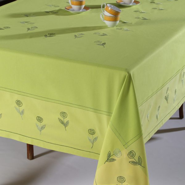 Τραπεζομάντηλο 623 (170cm x 220cm) πράσινο SilkFashion