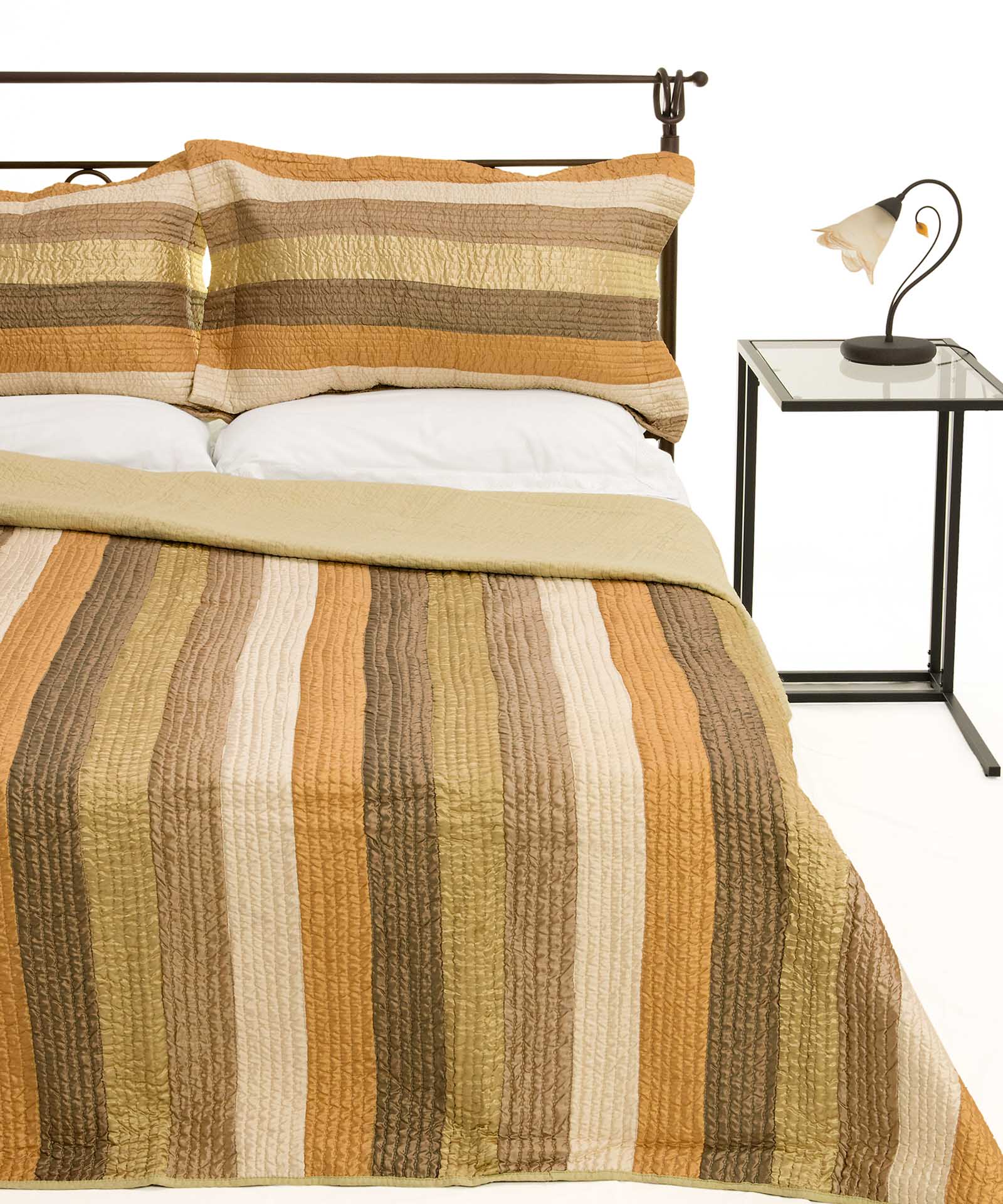 6329ladia ΚΟΥΒΕΡΛΙ σετ (160cm x 220cm + 1 x 50cm x 70cm) 6329 λαδί SilkFashion - Image 1