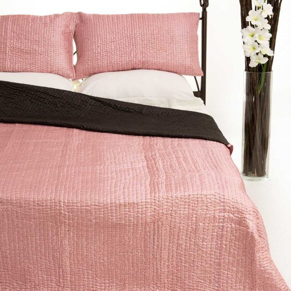 ΚΟΥΒΕΡΛΙ σετ (160cm x 220cm + 1 x 50cm x 70cm) 6330 ρόζ SilkFashion