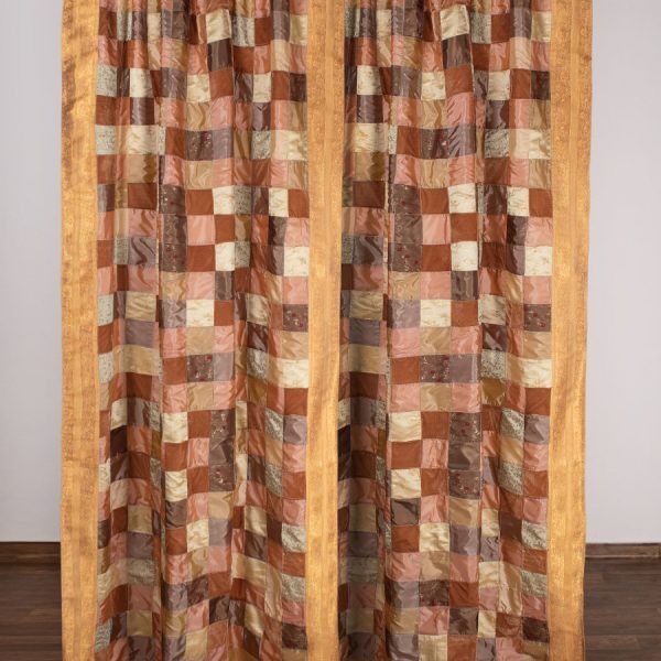 Κουρτίνα 6379 (150cm x 275cm) με τούνελ χρυσή SilkFashion