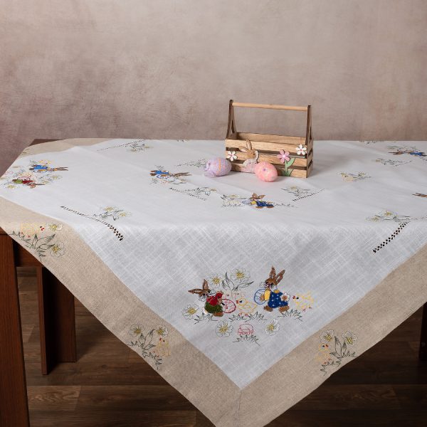 Πασχαλινό τραπεζομάντηλο (140cm x 180cm) 6386-1 SilkFashion