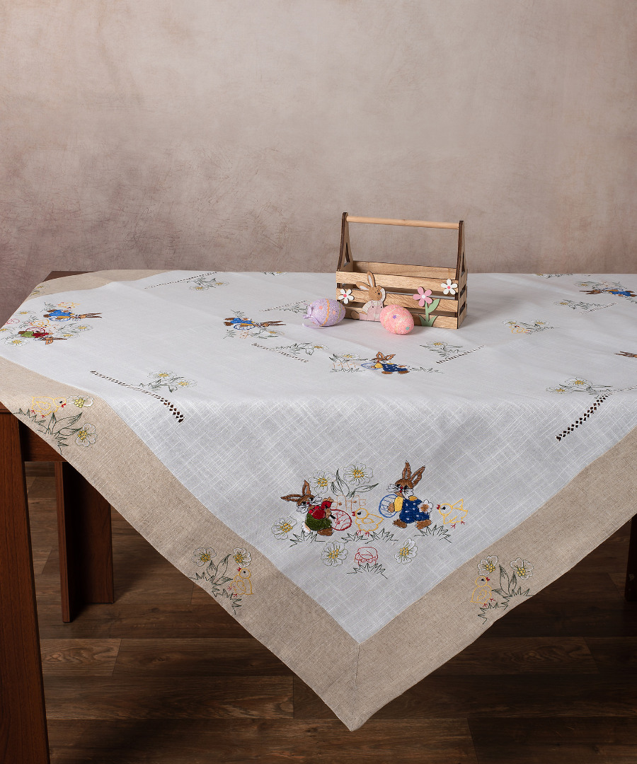 6386-1 Πασχαλινό τραπεζομάντηλο (140cm x 180cm) 6386-1 SilkFashion - Image 1