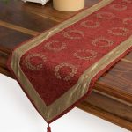 τραβέρσα  (33cm X 170cm)  6416 μπορντώ SilkFashion