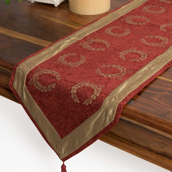 τραβέρσα  (33cm X 170cm)  6416 μπορντώ SilkFashion