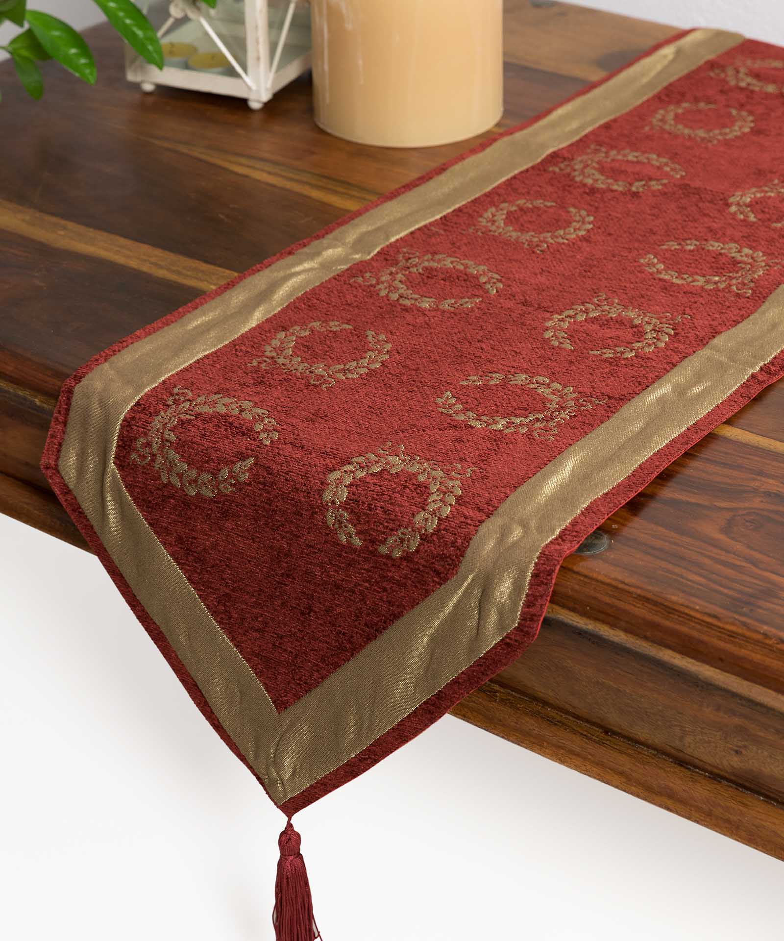 6416borntotraversa τραβέρσα (33cm X 170cm) 6416 μπορντώ SilkFashion - Image 1