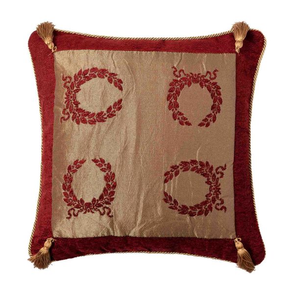 ΜΑΞΙΛΑΡΟΘΗΚΗ (45cm x 45cm) 6416 κόκκινο SilkFashion