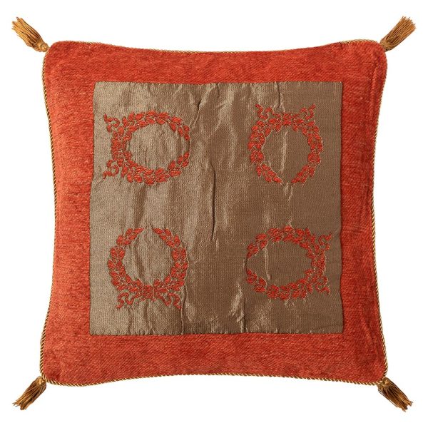 ΜΑΞΙΛΑΡΟΘΗΚΗ (45cm x 45cm)  6416 πορτοκαλί SilkFashion