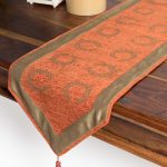 τραβέρσα  (33cm X 170cm)  6416 πορτοκαλί SilkFashion