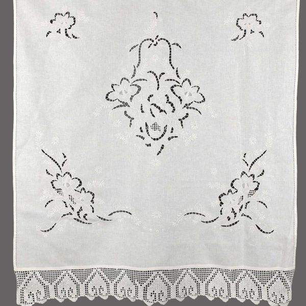 κουρτίνα 662 (120cm x 150cm) λευκό με τούνελ SilkFashion