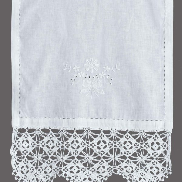 κουρτίνα 6748 (70cm x 120cm) λευκό με τούνελ SilkFashion