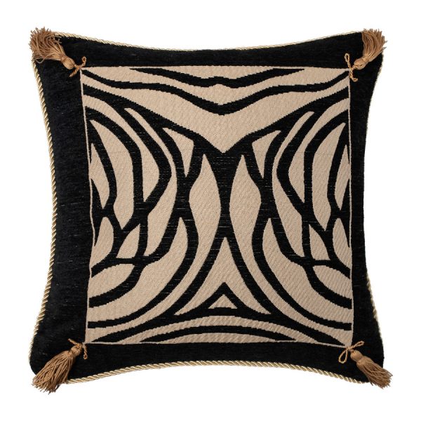 ΜΑΞΙΛΑΡΟΘΗΚΗ 6926 (65cm x 65cm) μαύρο SilkFashion