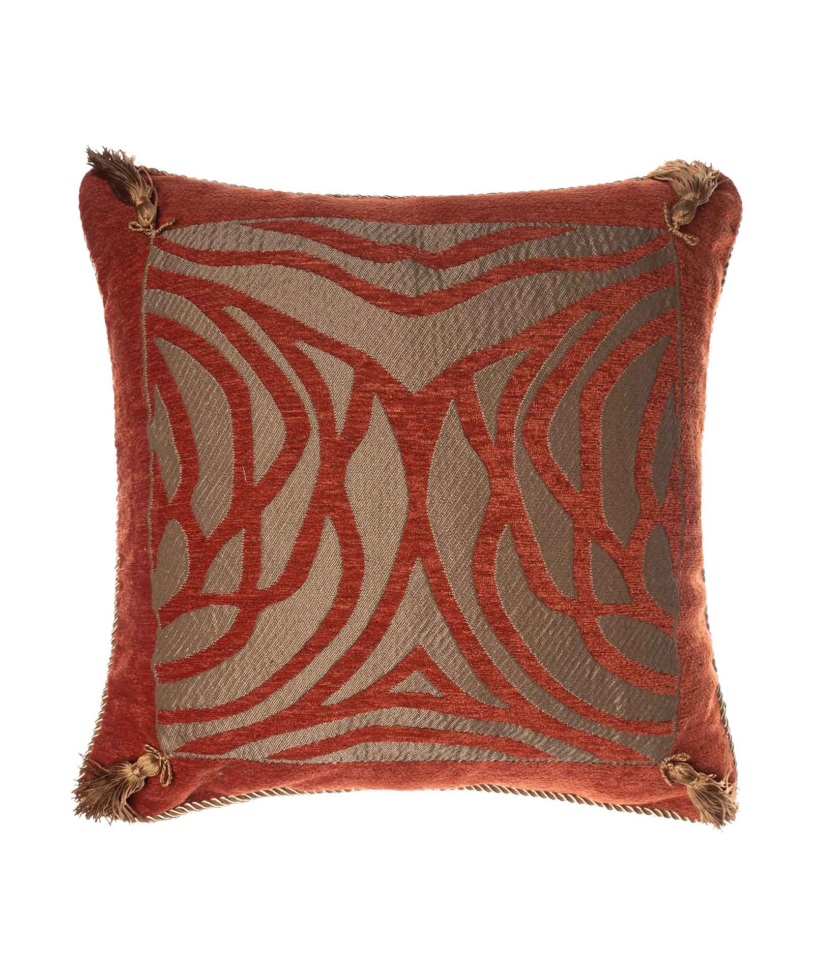 6926portokali-2 ΜΑΞΙΛΑΡΟΘΗΚΗ 6926 (65cm x 65cm) πορτοκαλί SilkFashion - Image 1