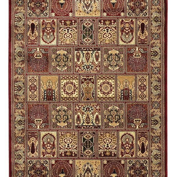 ΧΑΛΙ PERSIA 6283 BURGUNDY ΜΕ ΚΡΟΣΣΙ - 080X150  NewPlan