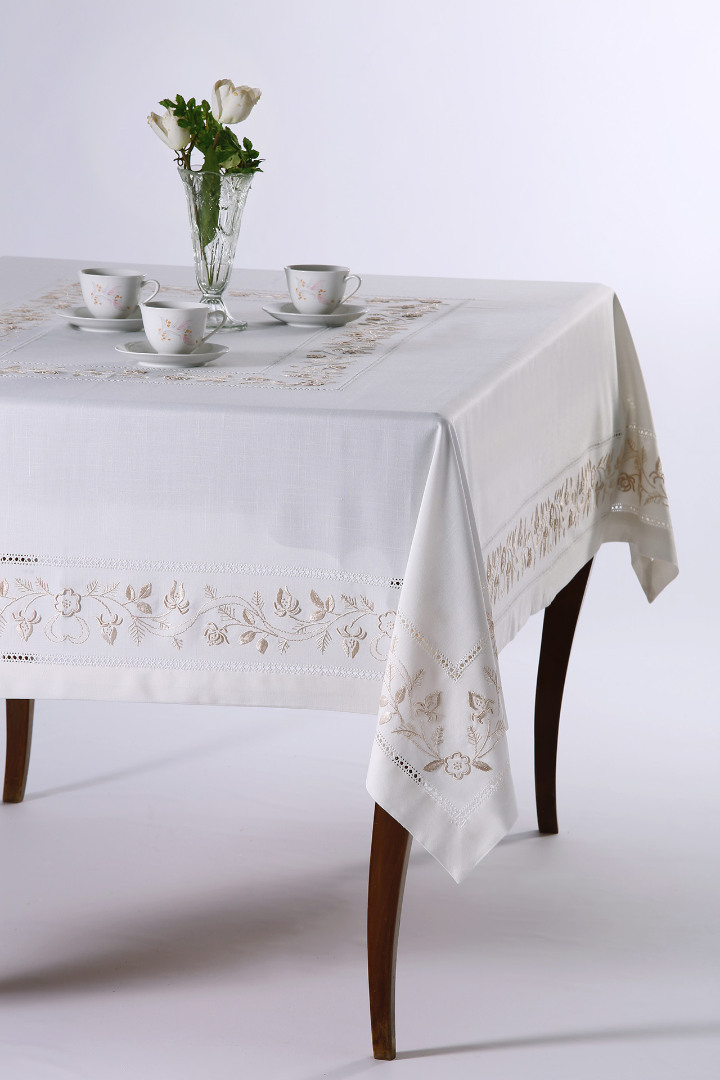 700-6 Χειροποίητο τραπεζομάντηλο 700 (170cm x 400cm) SilkFashion - Image 1