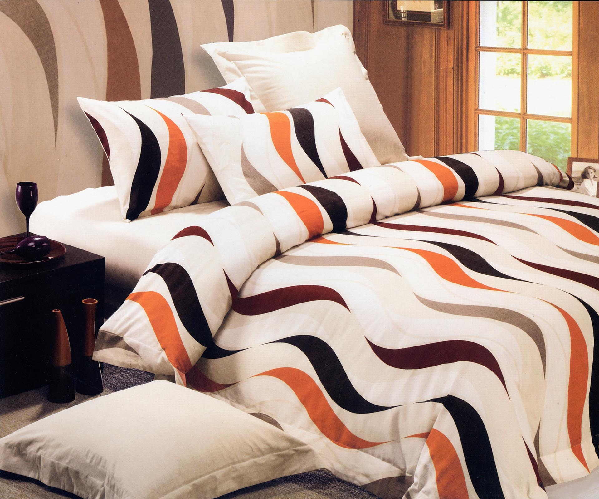 7014fanella σεντόνια φανελένια (230cm x 250cm 2x 50cm x 70cm) 7014 SilkFashion - Image 1