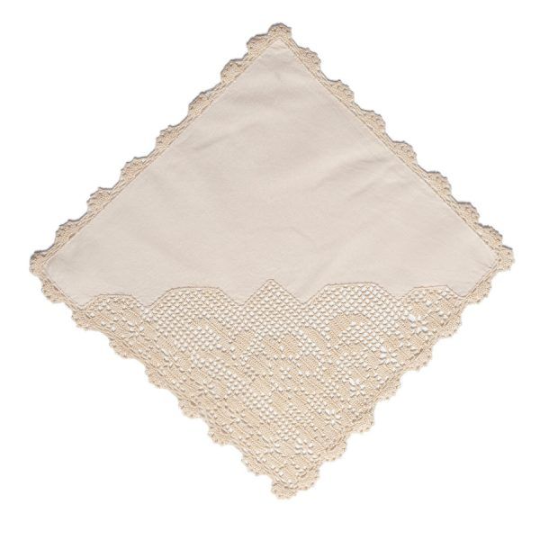 Πετσετάκια γωνίες 12 τεμάχια (33cm x 33cm) 7023 μπέζ SilkFashion