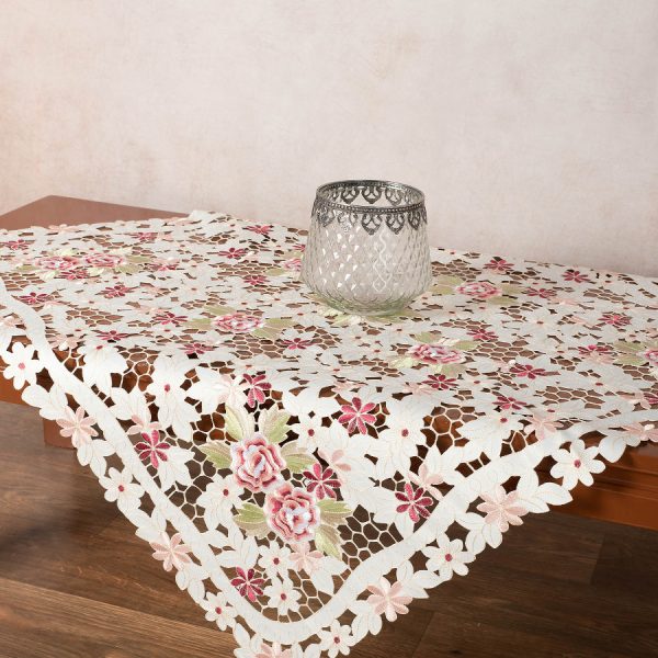 Σατέν κοφτό τραπεζοκαρέ (135cm x 135cm) 7053 SilkFashion