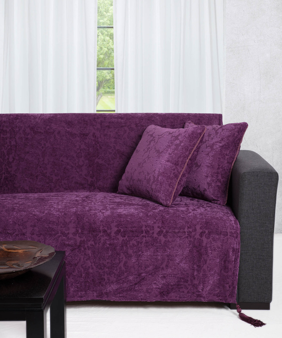 7098mov ΡΙΧΤΑΡΙΑ 7098 (180cm x 320cm) μώβ SilkFashion - Image 1