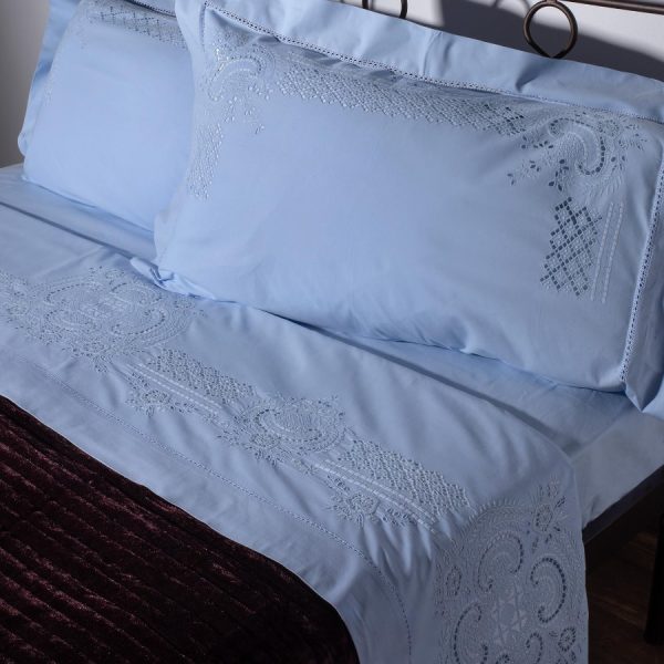 ΧΕΙΡΟΠΟΙΗΤΟ ΣΕΝΤΟΝΙ 710 ΤΕΣΣΑΡΩΝ ΤΕΜΑΧΙΩΝ (225CM X 270CM) ΣΙΕΛ SilkFashion