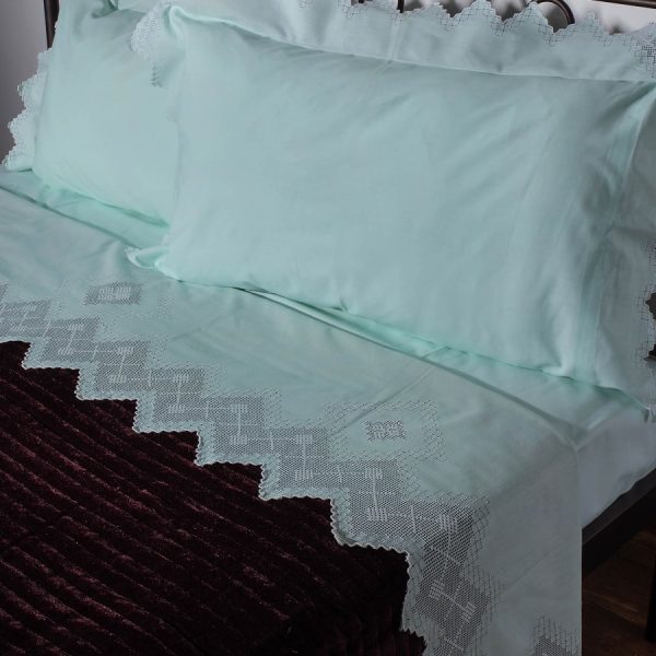 ΧΕΙΡΟΠΟΙΗΤΟ ΣΕΝΤΟΝΙ 712 ΦΙΛΤΙΡΕ ΤΕΣΣΑΡΩΝ ΤΕΜΑΧΙΩΝ (225CM X 270CM) ΠΡΑΣΙΝΟ SilkFashion