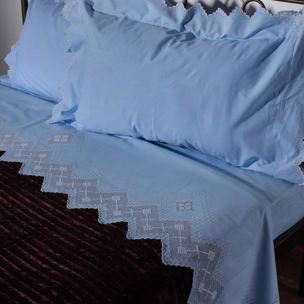 ΧΕΙΡΟΠΟΙΗΤΟ ΣΕΝΤΟΝΙ 712 ΦΙΛΤΙΡΕ ΤΕΣΣΑΡΩΝ ΤΕΜΑΧΙΩΝ (225CM X 270CM) ΣΙΕΛ SilkFashion