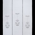 κουρτίνα 723 (210cm x 300cm) λευκή με τούνελ SilkFashion