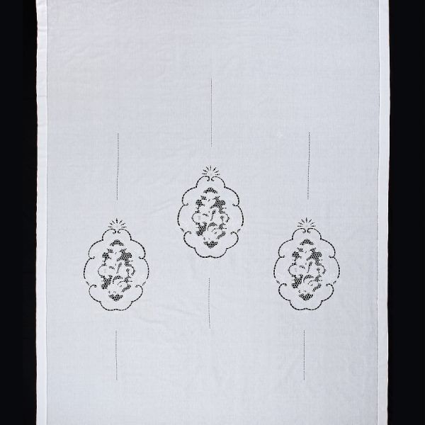 κουρτίνα 727 (210cm x 300cm) λευκή με τούνελ SilkFashion