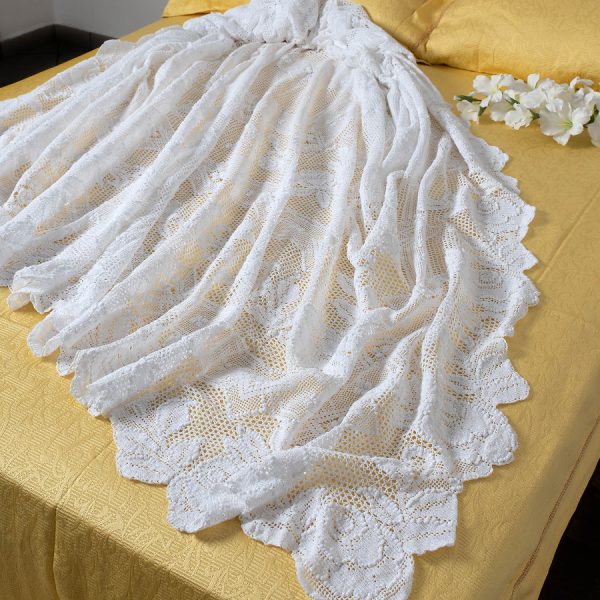 Χειροποίητη πλεκτή κουβέρτα 73C (225cm x 250cm) SilkFashion