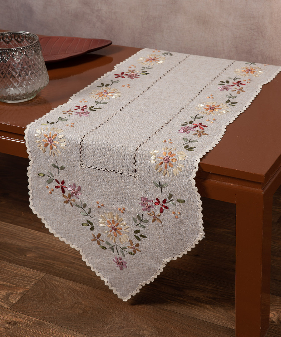 76977-1 Τραβέρσα με ροκοκό (35cm x 120cm) 76977 SilkFashion - Image 1