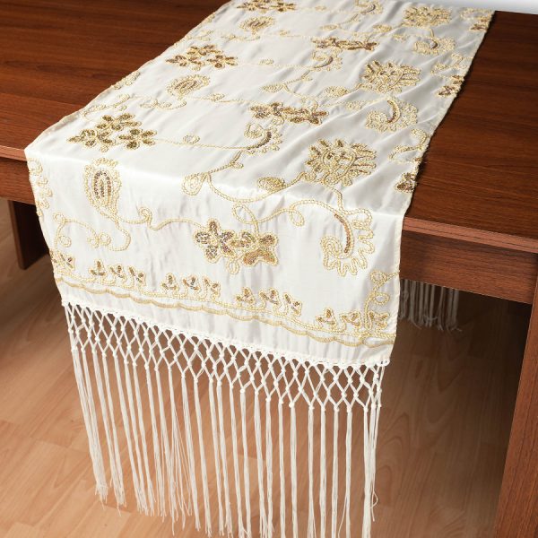 Σατέν τραβέρσα 7710 (50cm x 210cm) ivory SilkFashion