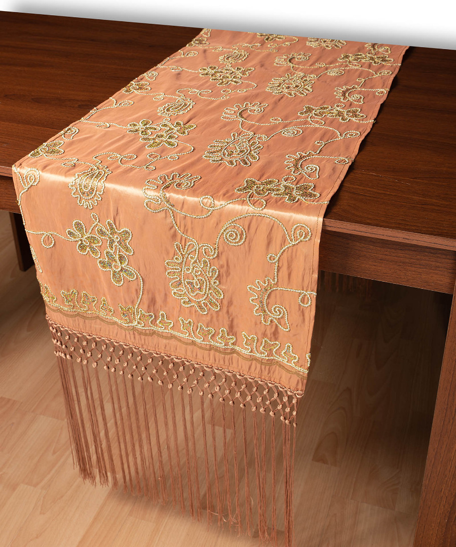 7710somon Σατέν τραβέρσα 7710 (50cm x 210cm) σομών SilkFashion - Image 1