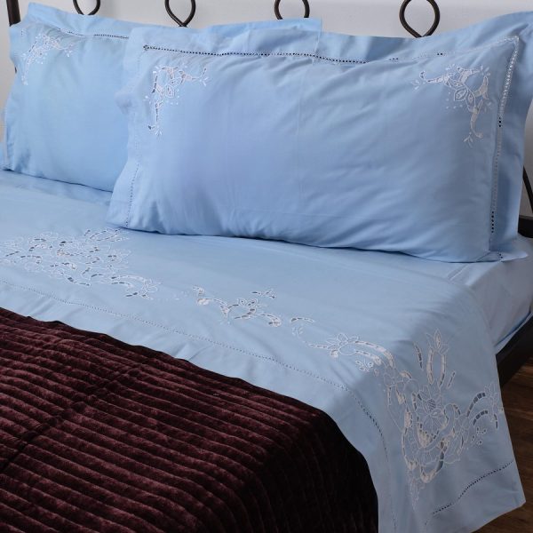 ΧΕΙΡΟΠΟΙΗΤΟ ΚΟΦΤΟ ΣΕΝΤΟΝΙ 800 ΤΕΣΣΑΡΩΝ ΤΕΜΑΧΙΩΝ (225CM X 270CM) ΣΙΕΛ SilkFashion