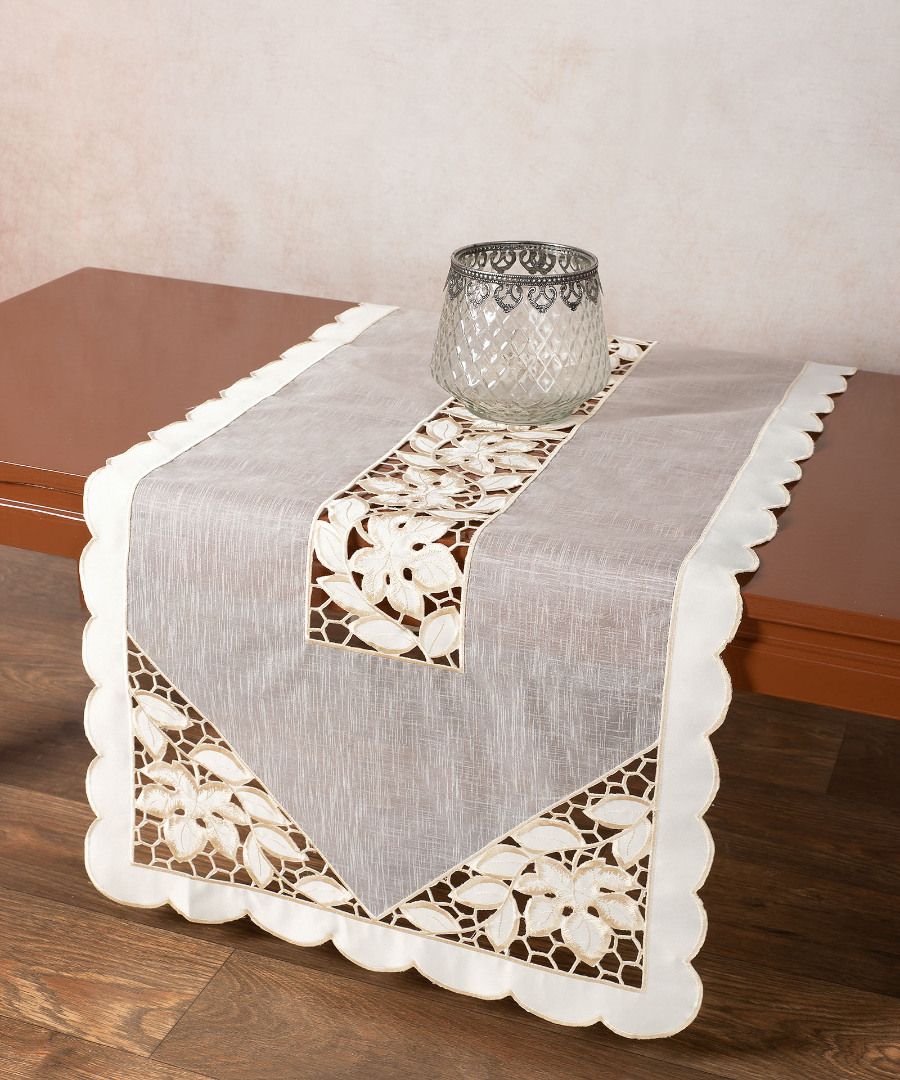 8024a Σατέν κοφτή τραβέρσα (50cm x 150cm) 8024a SilkFashion - Image 1