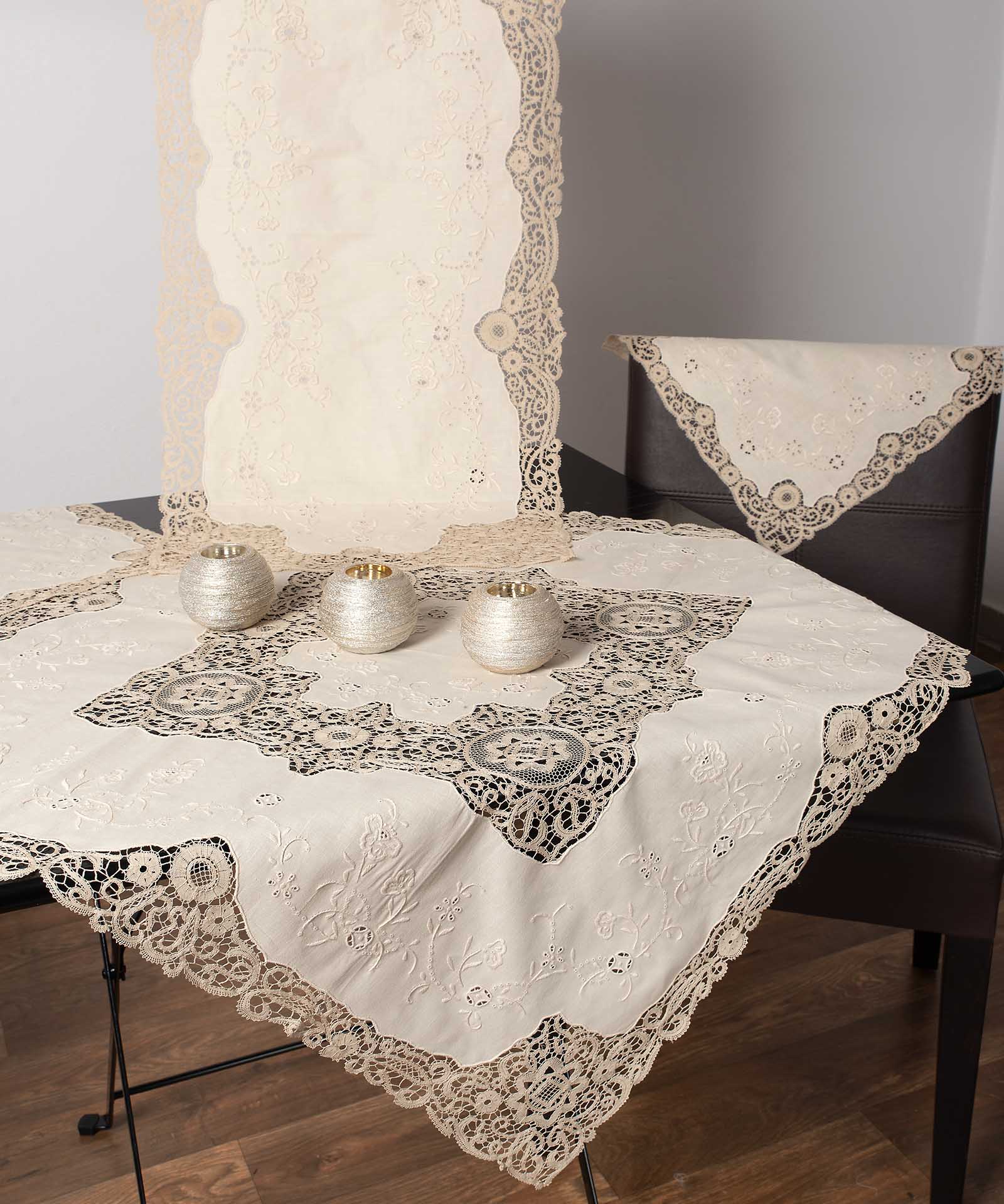 837-1 Σετ (σετ 4 τεμαχίων 90cm x 90cm 40cm x 110cm 2x40cm x 40cm ) 837 SilkFashion - Image 1