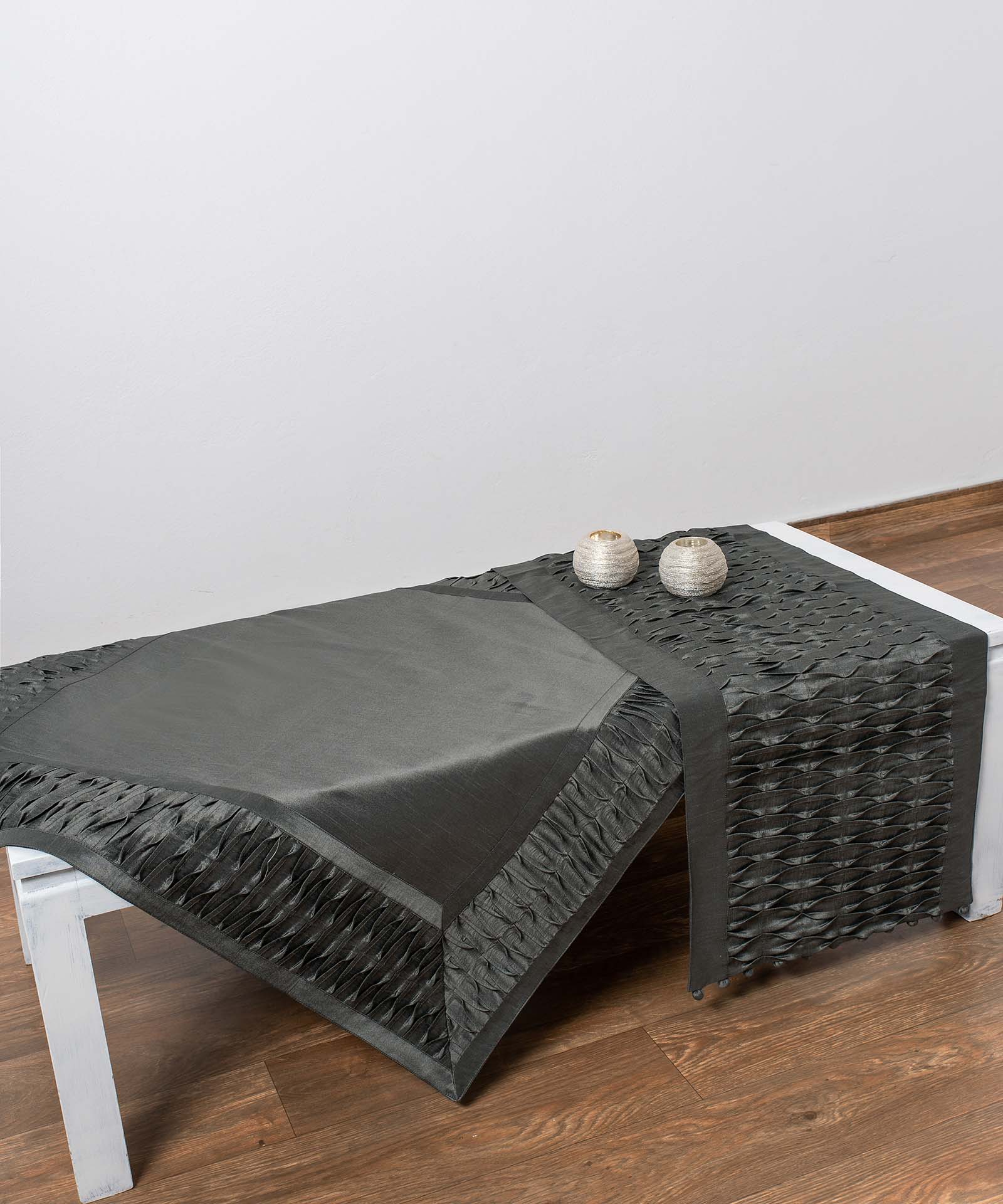 8373anthraki-2 Καρέ (85cm X 85cm) 8373 ανθρακί SilkFashion - Image 1