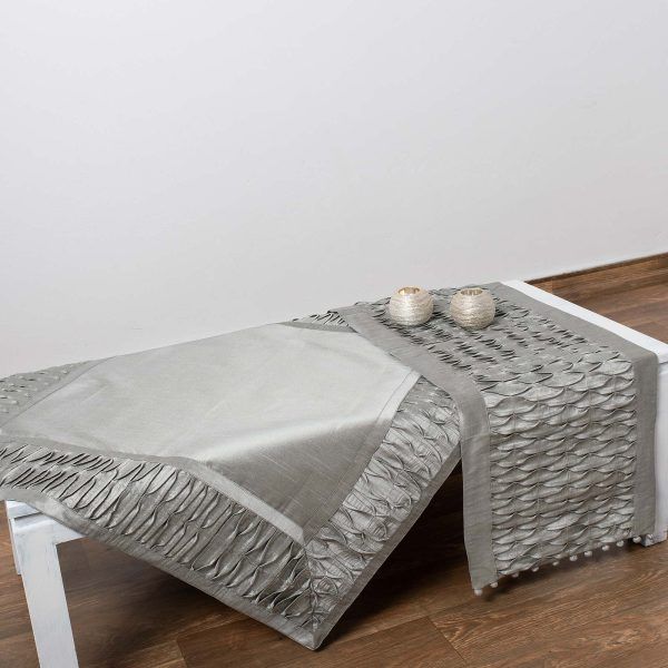 Καρέ (85cm X 85cm) 8373 γκρι SilkFashion