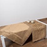 τραπεζομάντηλα 8373 130Χ130 χρυσό SilkFashion