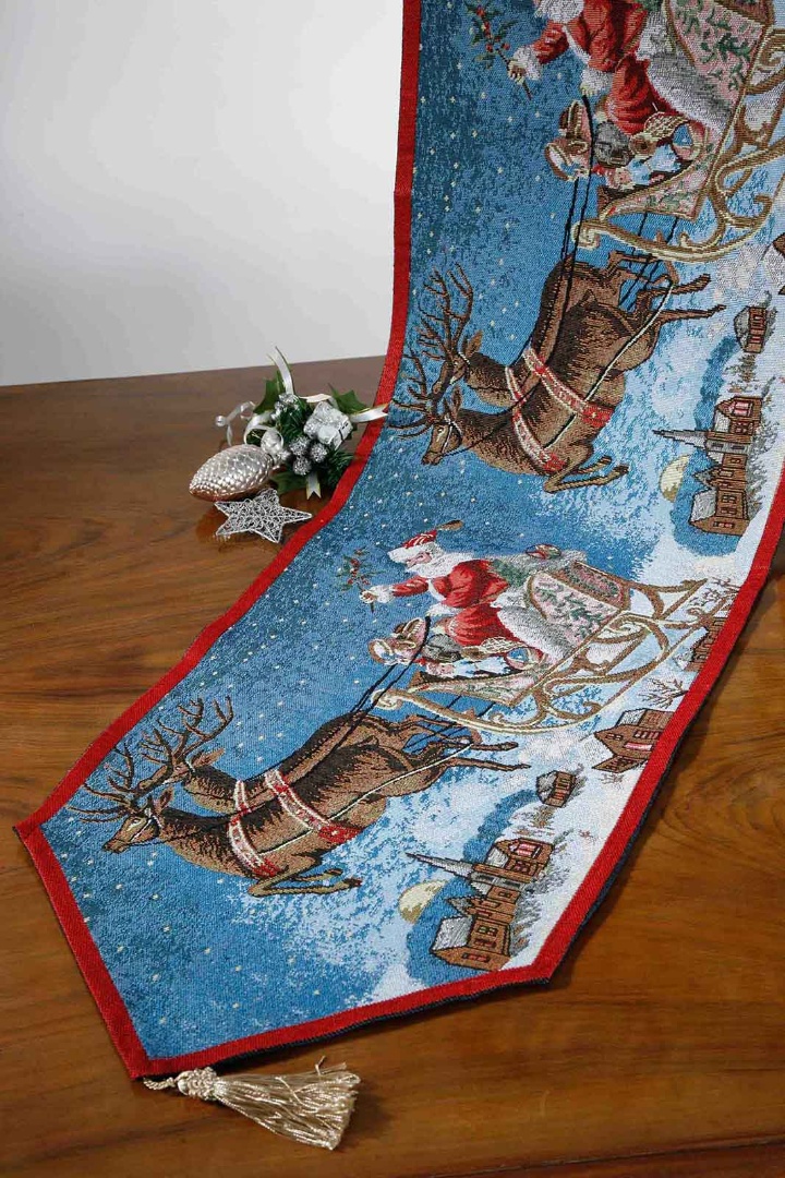 9004 χριστουγεννιάτικη τραβέρσα (35cm x 170cm ) 9004 SilkFashion - Image 1