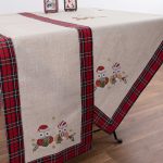 χριστουγεννιάτικο τραπεζοκαρέ ( 140cm x 140cm) 9029 SilkFashion